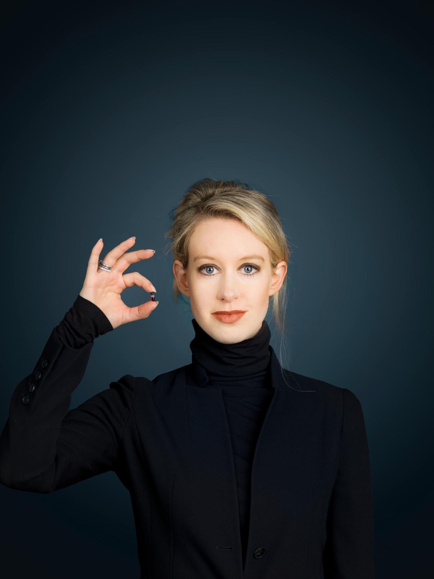 Elizabeth Holmes, Theranos founder — example of founder fraud that psychological assessment could have detected